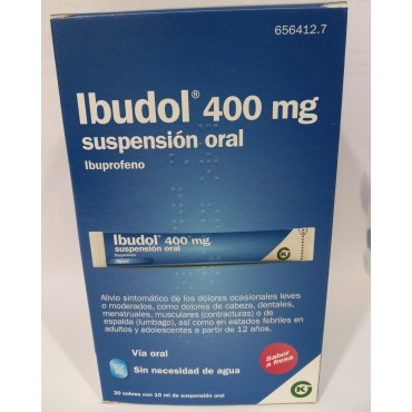 IBUDOL 400 MG 20 SOBRES...