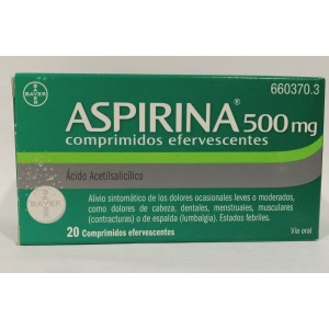 ASPIRINA 500 MG 20...