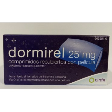 DORMIREL CINFA 25 MG 16 CO