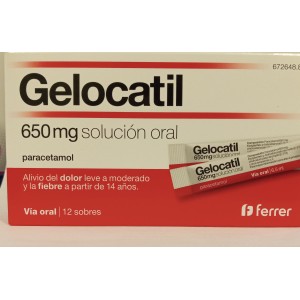 GELOCATIL 650 MG 12 SOBRES...