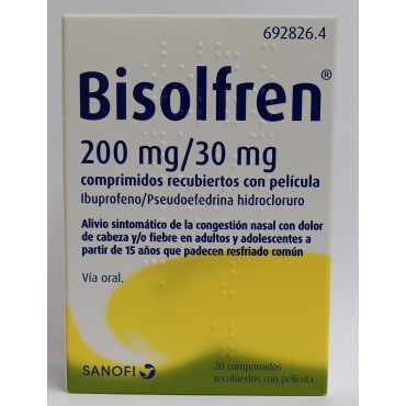 BISOLFREN 200/30 MG 20...