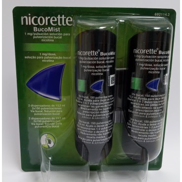 NICORETTE BUCOMIST 1 MG 13MLX2