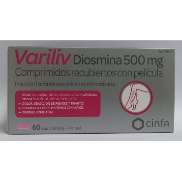 VARILIV DIOSMINA  500 MG 60...