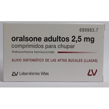 ORALSONE ADULTOS 2.5 MG 12...