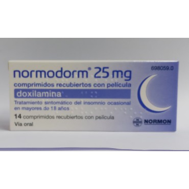 NORMODORM 25 MG 14 COM