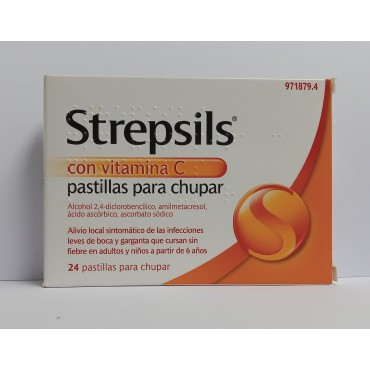 STREPSILS CON VITAMINA C 24...