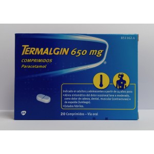 TERMALGIN 650 MG 20...