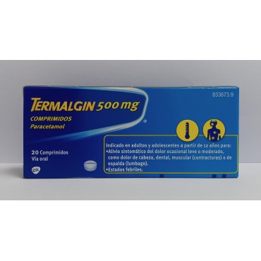 TERMALGIN 500 MG 20...