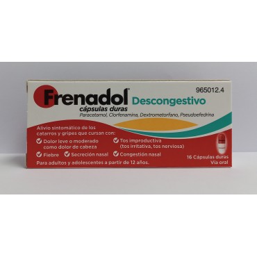 FRENADOL DESCONGESTIVO 16...