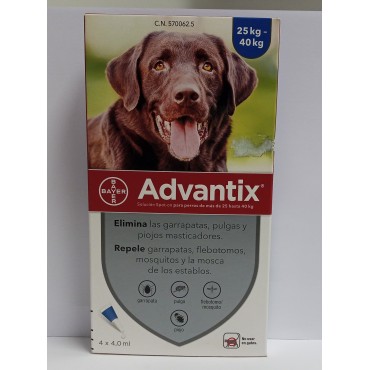 ADVANTIX PERROS 25-40 KG 4 PIP