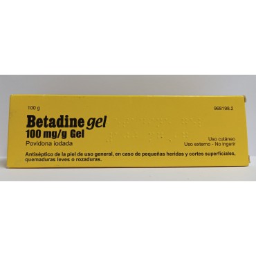 BETADINE 100 MG/G GEL...